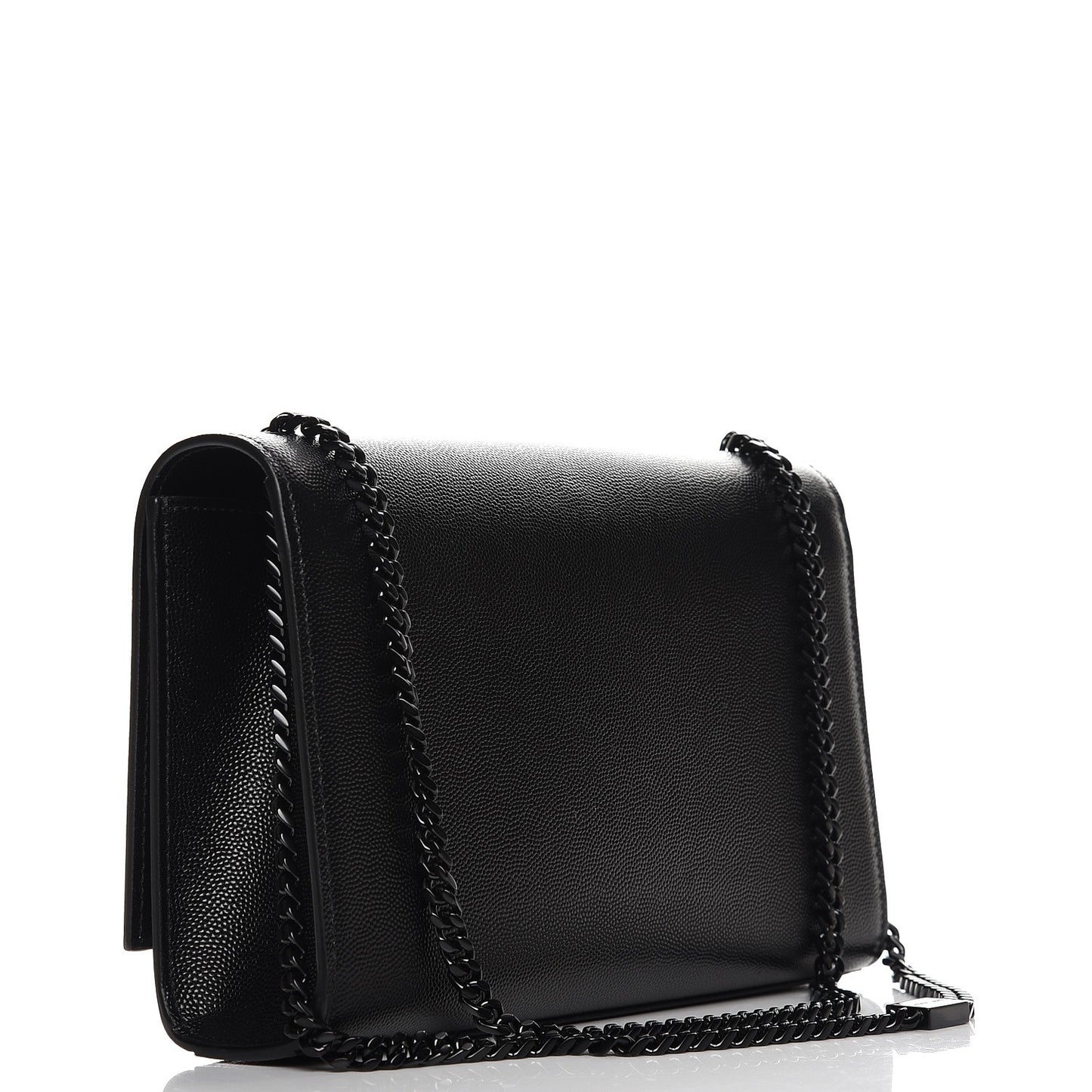 Grain De Poudre Medium Classic Monogram Kate Satchel Black