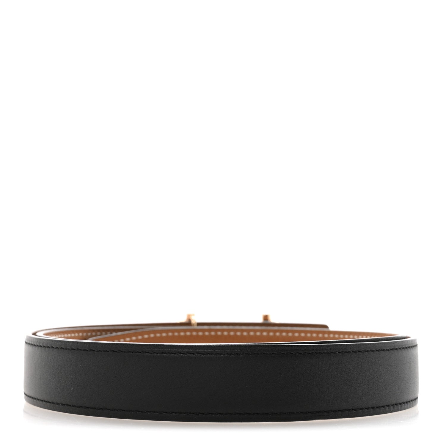 Hermes Swift Epsom 24mm Gamma Belt 85 34 Black Gold 2 of 6