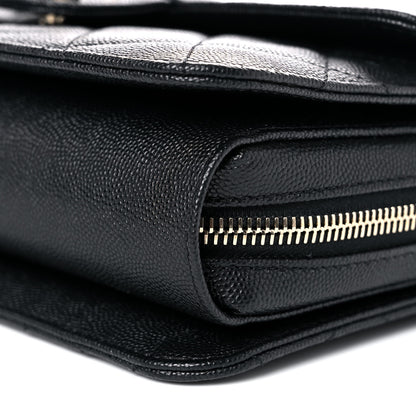 Chanel Caviar Quilted Large Like A Wallet Flap Black 6 of 11