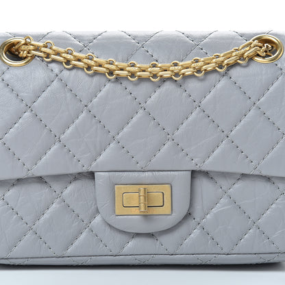 Chanel Aged Calfskin Quilted 2.55 Reissue Mini Flap Grey 7 of 11