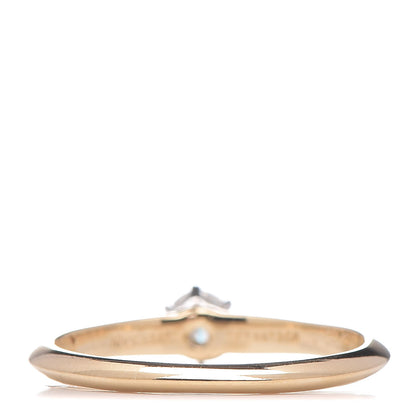 Tiffany 18K Yellow Gold Platinum .20ct Diamond Ring 51 5.75 3 of 5