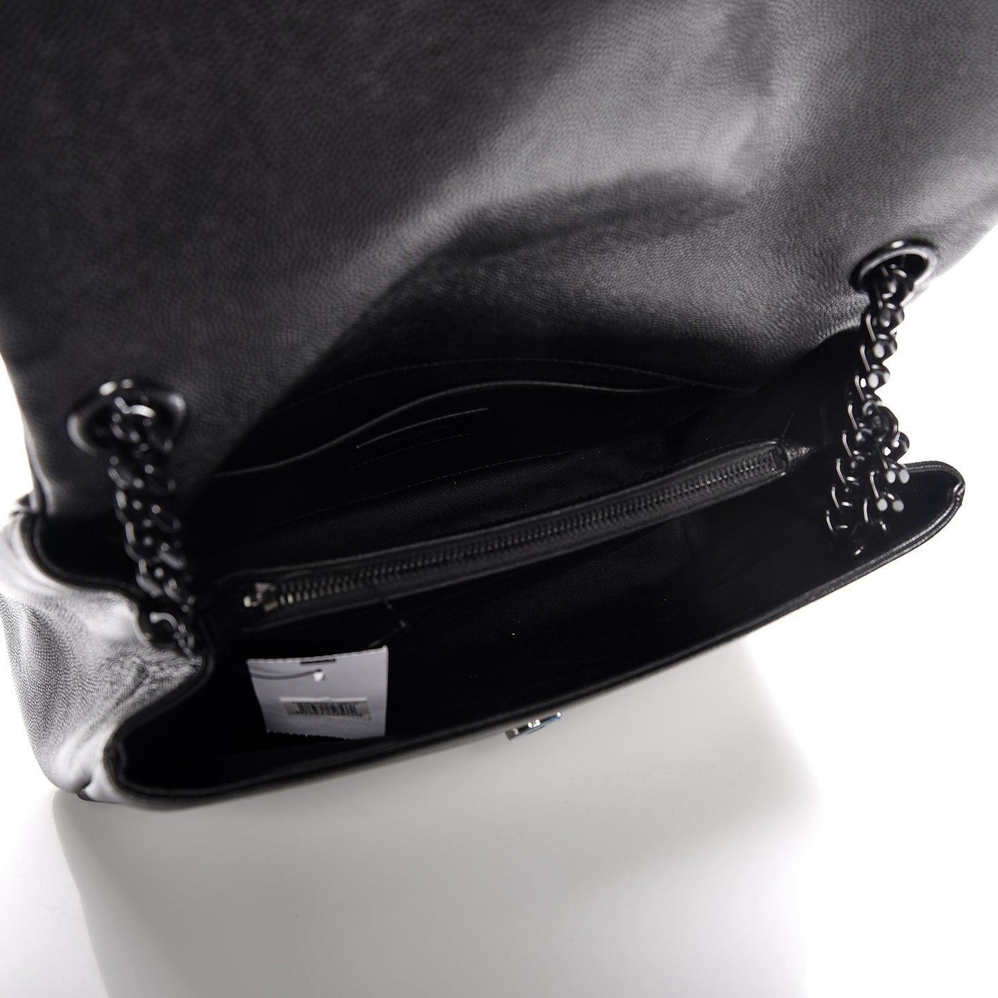 Grain De Poudre Medium West Hollywood Monogram Fold-Over Black
