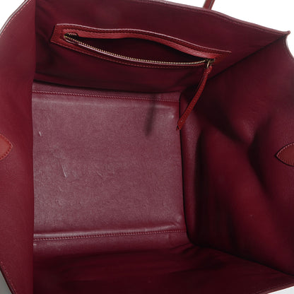 Celine Suede Medium Phantom Luggage Burgundy 5 of 8