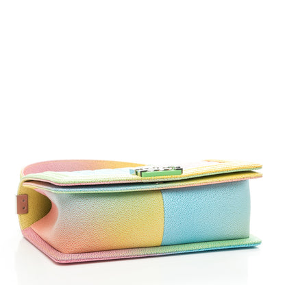 Chanel Caviar Quilted Medium Cuba Rainbow Boy Flap Multicolor 4 of 8