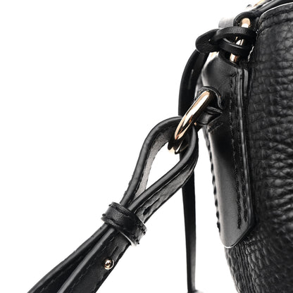 Burberry Grainy Calfskin Medium Check Ashby Hobo Black 16 of 18