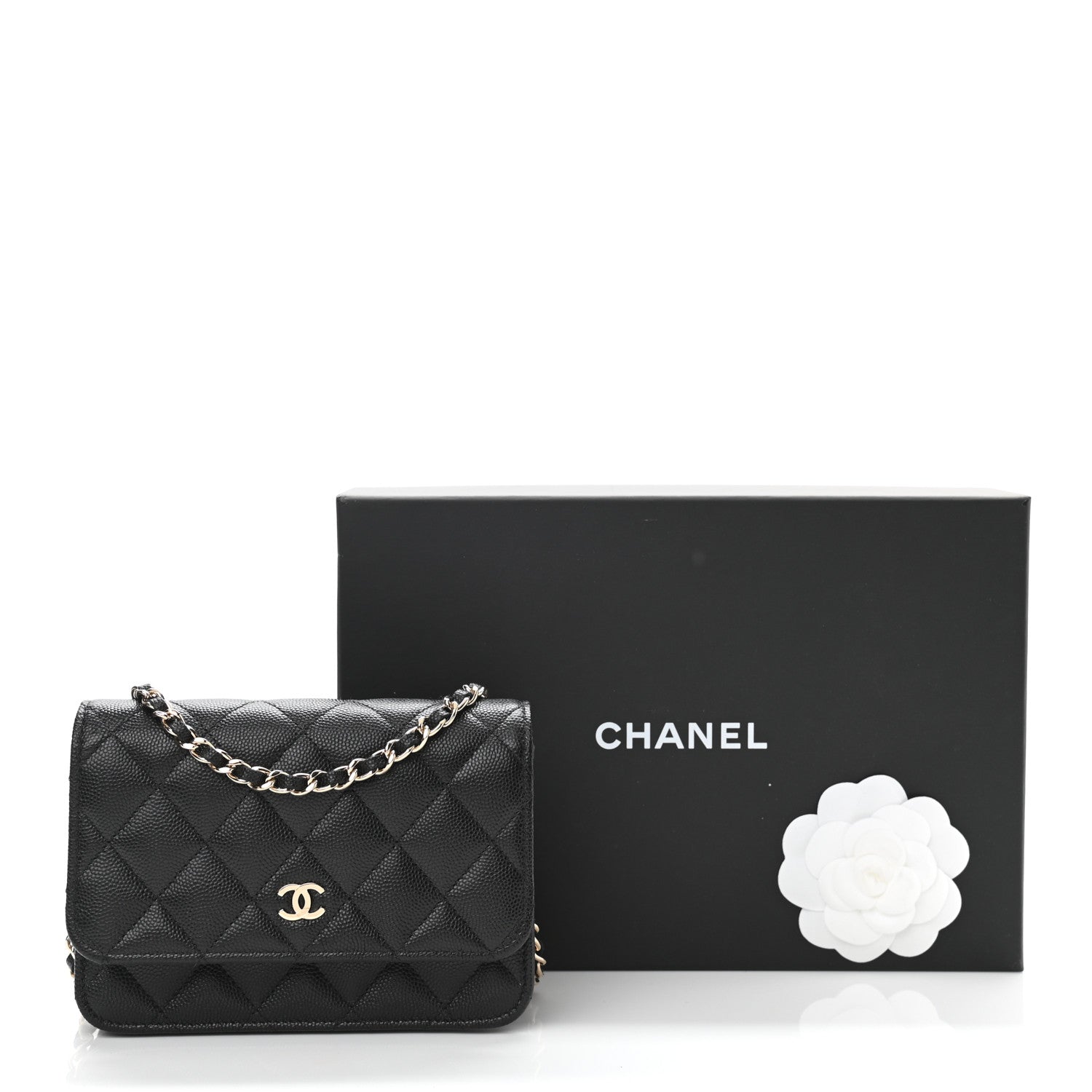 Chanel Caviar Quilted Mini Wallet On Chain WOC Black 11 of 11