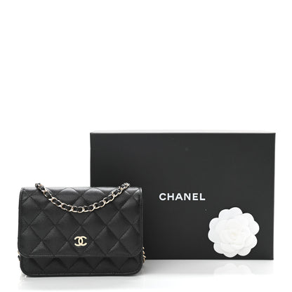 Chanel Caviar Quilted Mini Wallet On Chain WOC Black 11 of 11