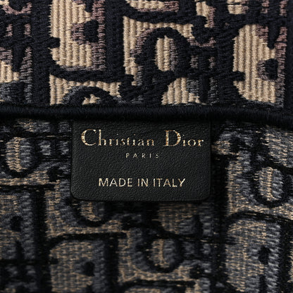 Christian Dior Oblique Medium Book Tote Blue Multicolor 6 of 10