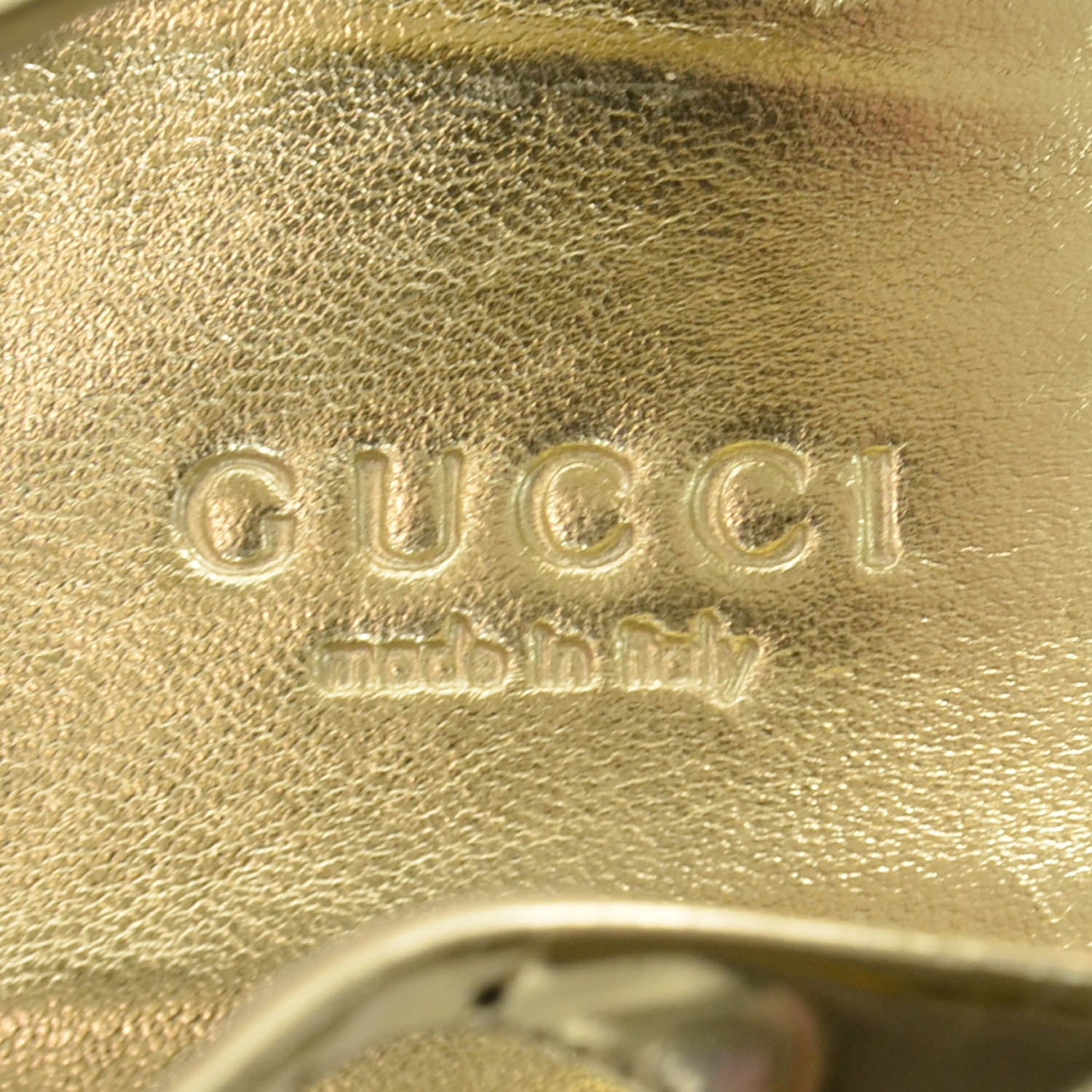 Gucci Patent Cork Slingback Heels 7.5B Gold 5 of 6