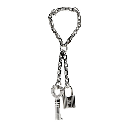 Hermes Palladium Key and Lock Scarf Ring 1 of 3