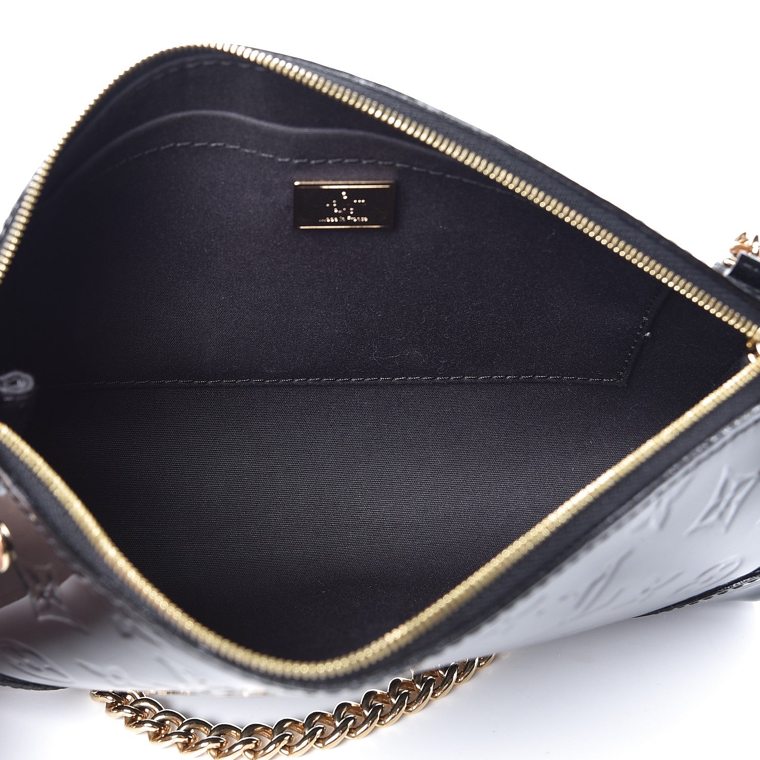 Louis Vuitton Vernis Santa Monica Clutch Noir Magnetique 5 of 6