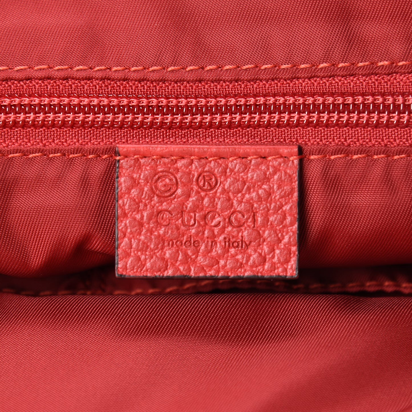 Nylon Monogram Dollar Calfskin Flat Messenger Bag Vibrant Red