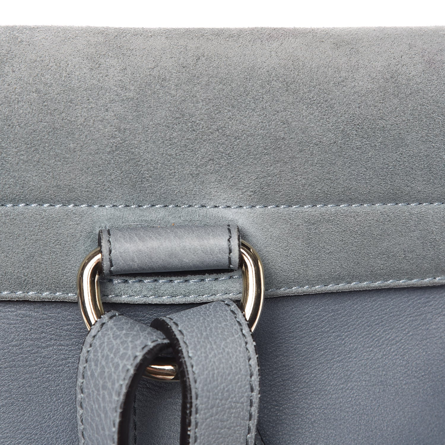 Chloe Suede Calfskin Small Faye Backpack Cloudy Blue 12 of 18