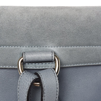 Chloe Suede Calfskin Small Faye Backpack Cloudy Blue 12 of 18