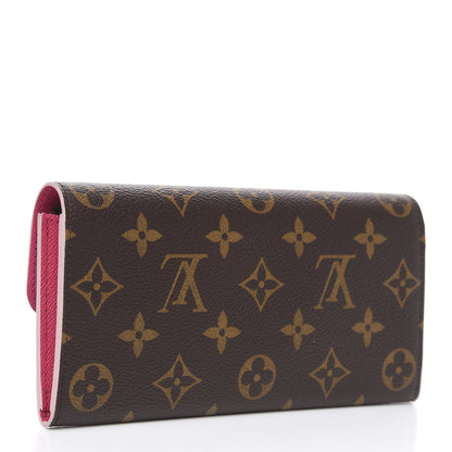 Louis Vuitton Monogram Bloom Flower Emilie Wallet 2 of 5