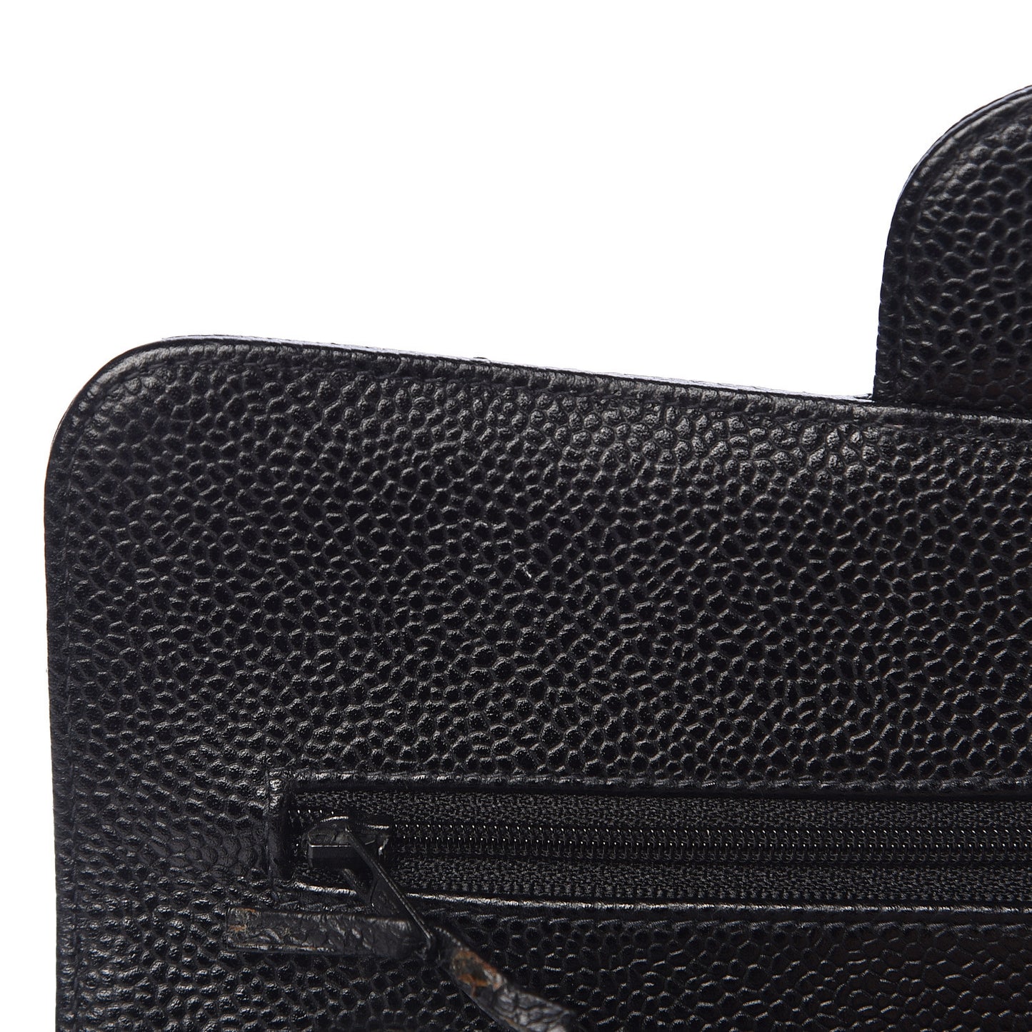 Caviar Quilted Small Double Flap Black