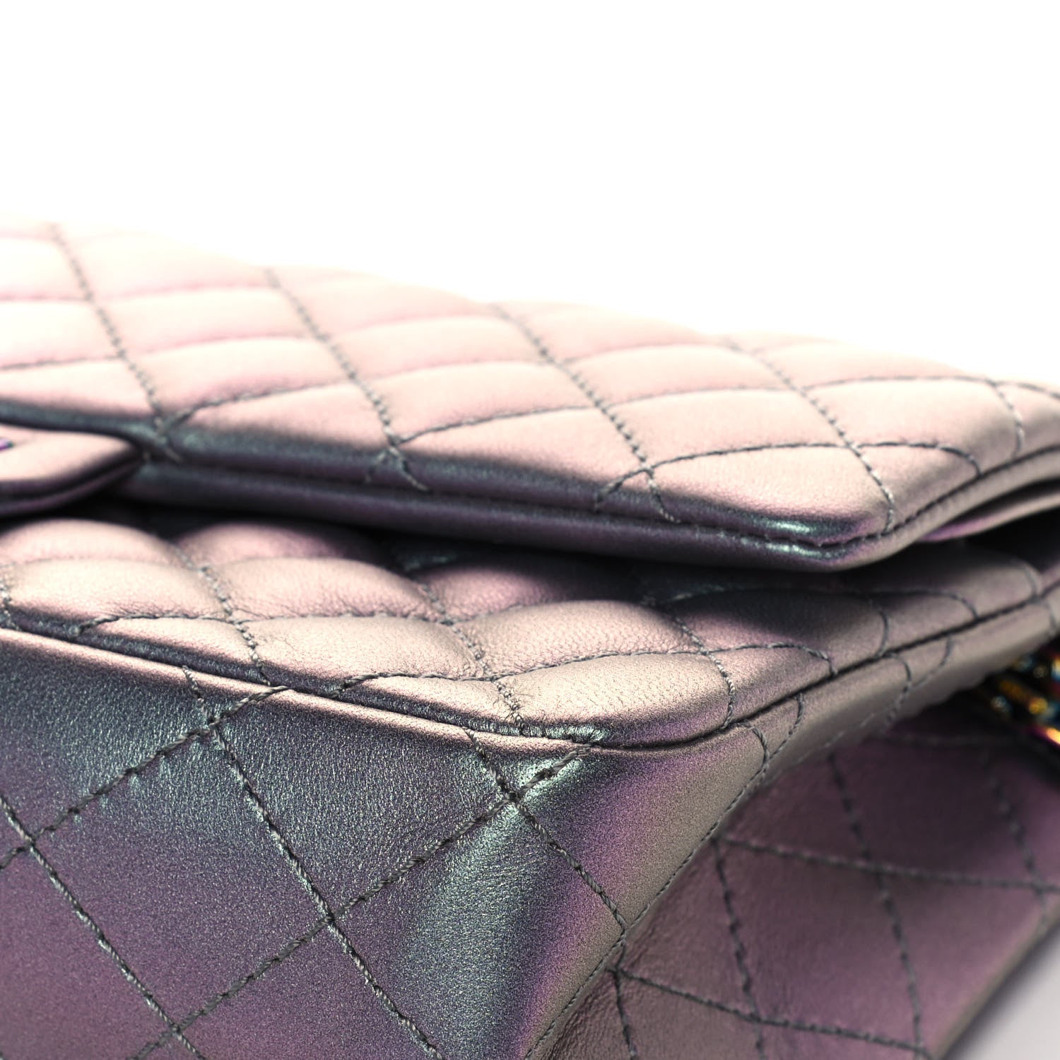 Chanel Iridescent Lambskin Quilted 2.55 Reissue 225 Flap Light Purple 10 of 13