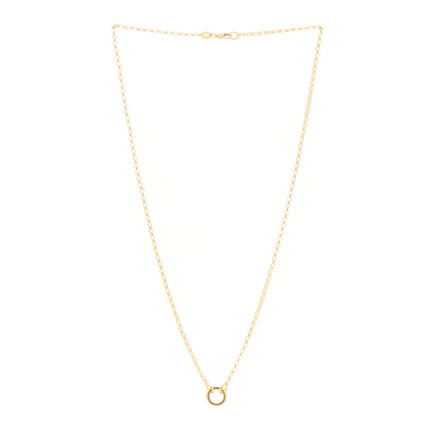 Foundrae 18K Yellow Gold Small Belcher Chain Mini Chubby Annex Link Necklace 3 of 4