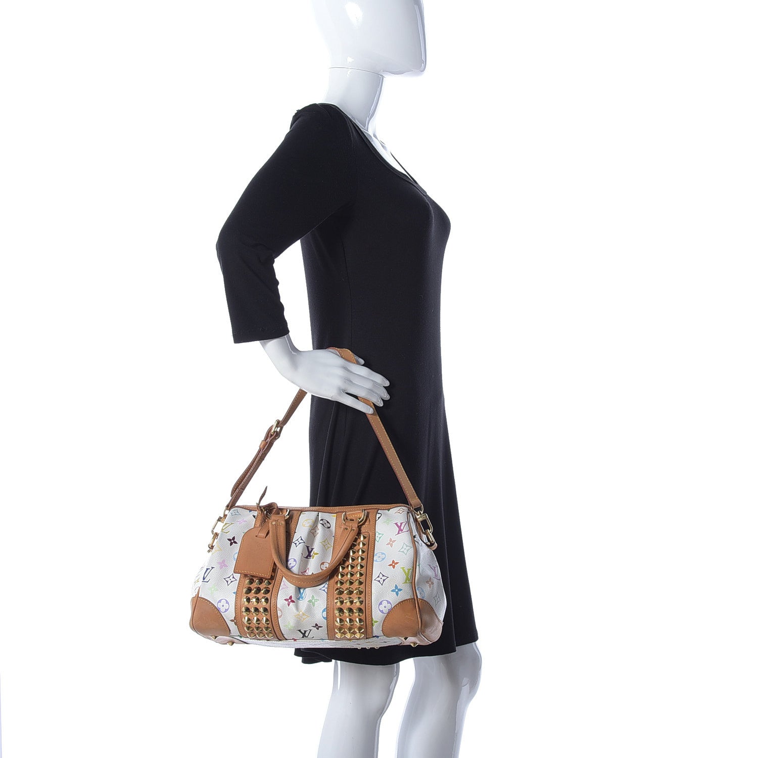 Louis Vuitton Monogram Multicolor Courtney MM White 2 of 11