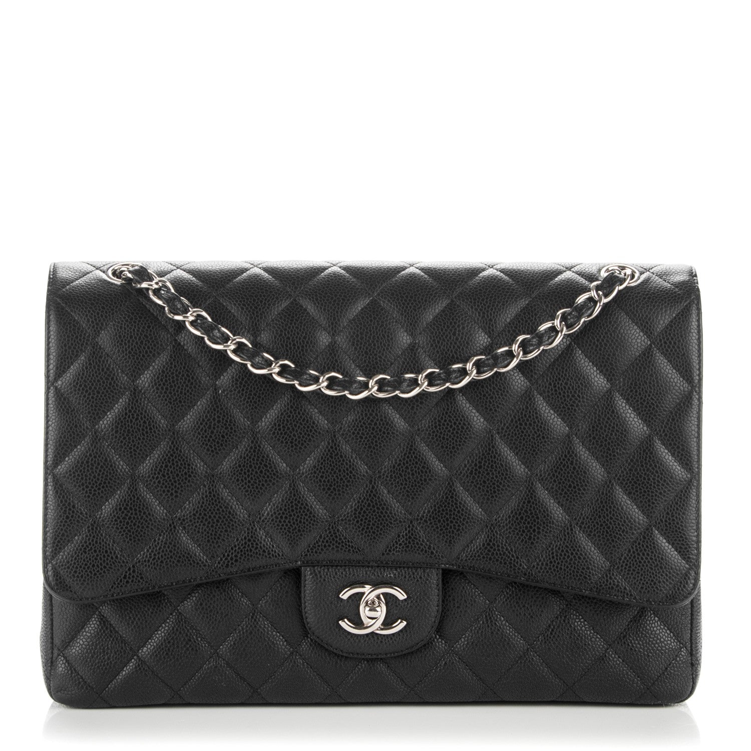 Chanel Caviar Quilted Maxi Single Flap Black 1 of 7