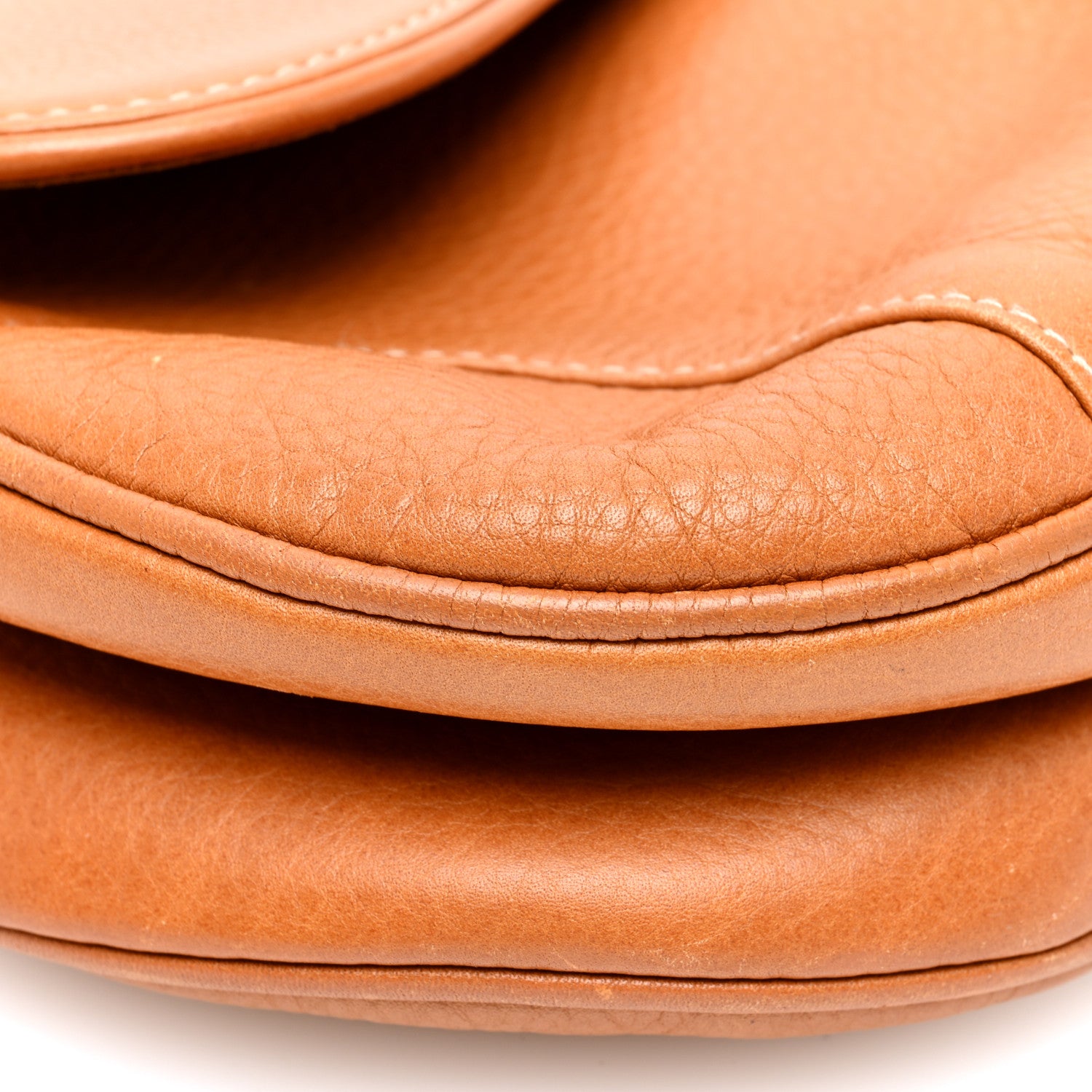 Christian Dior Calfskin Saddle Bag Tan 8 of 9