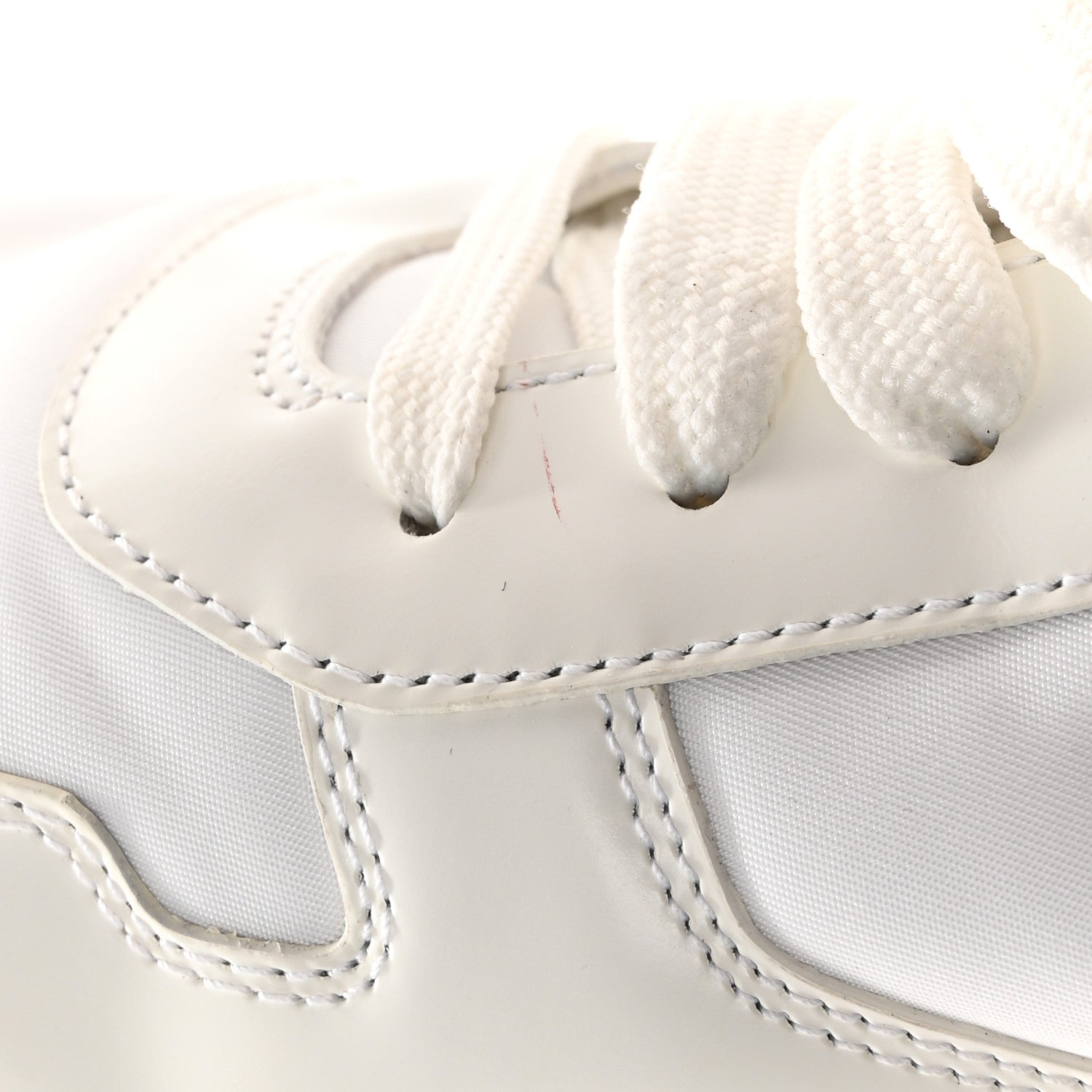 Prada Re-Nylon Spazzolato Triangle Mens Prax 01 45mm Sneakers 8 White 14 of 14