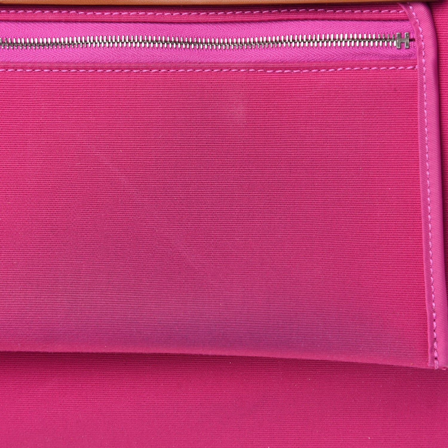 Hermes Vache Hunter Toile Herbag Zip 31 PM Magnolia Fauve 9 of 11