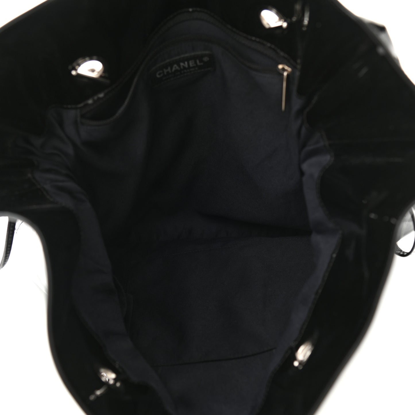Patent Crystal Strass Bonbons Tote Black