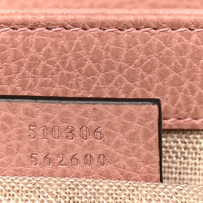 Gucci Dollar Calfskin Medium Interlocking G Top Handle Shoulder Bag Soft Pink 7 of 10
