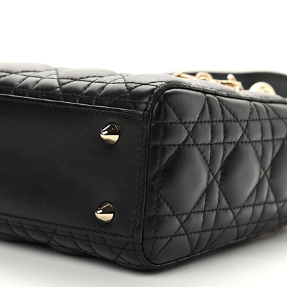 Christian Dior Lambskin Cannage Small My ABCDior Lady Dior Black 6 of 11
