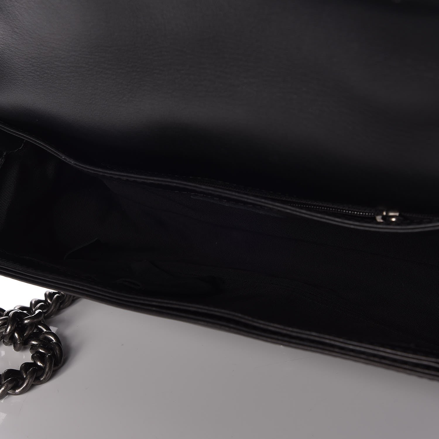 Chanel Calfskin Enchained Medium Boy Flap Black 5 of 7