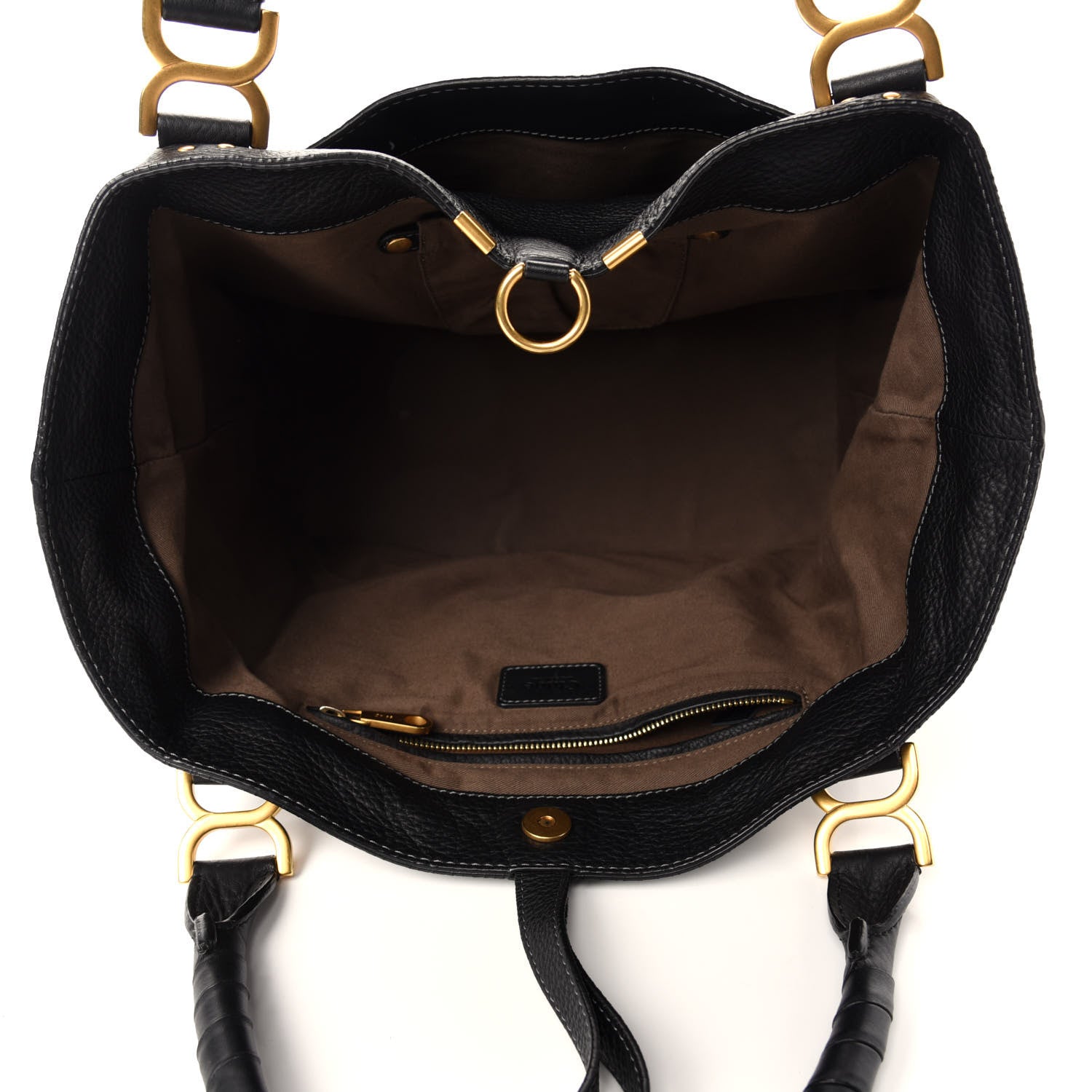 Chloe Calfskin Large New Marcie Tote Black 5 of 10