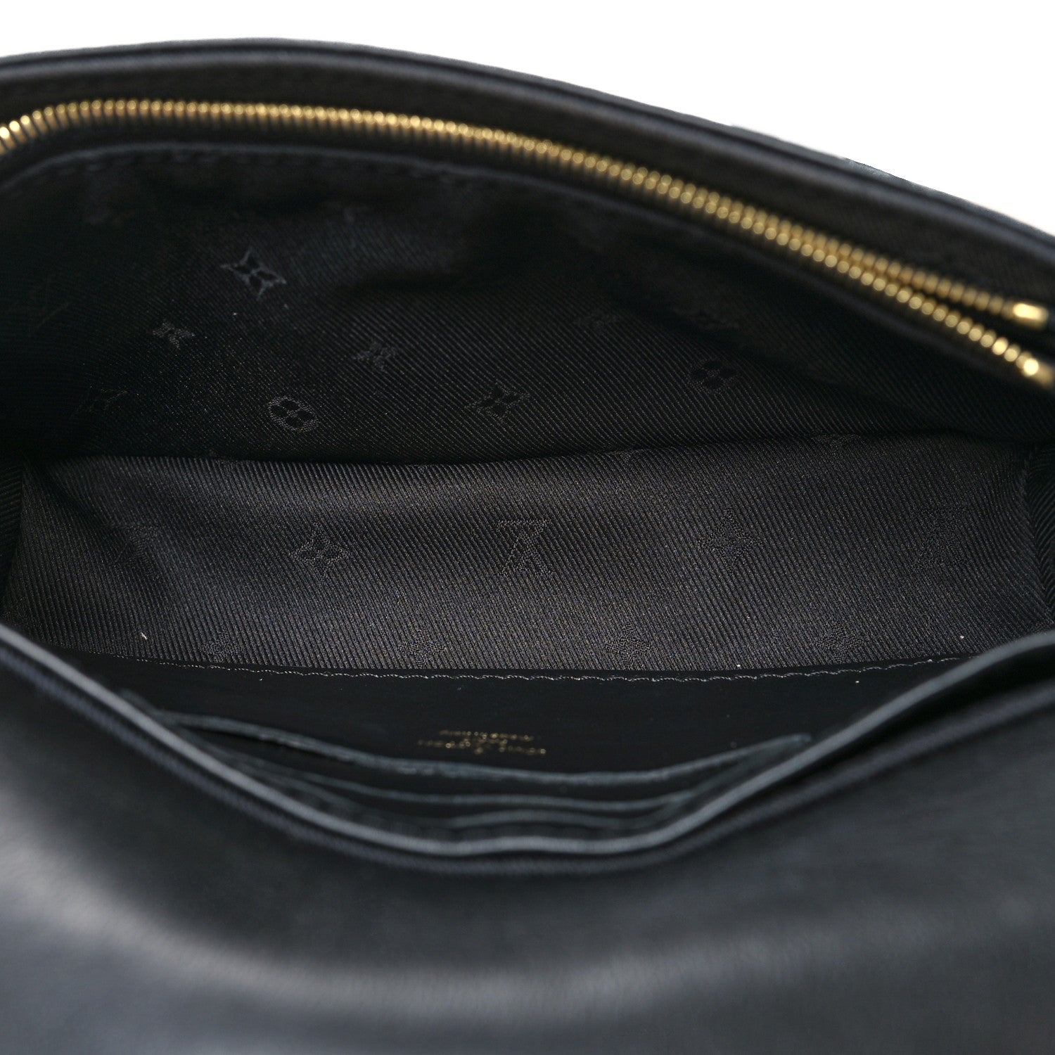 Louis Vuitton Calfskin Bubblegram Wallet On Strap Black 5 of 11