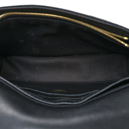 Louis Vuitton Calfskin Bubblegram Wallet On Strap Black 5 of 11