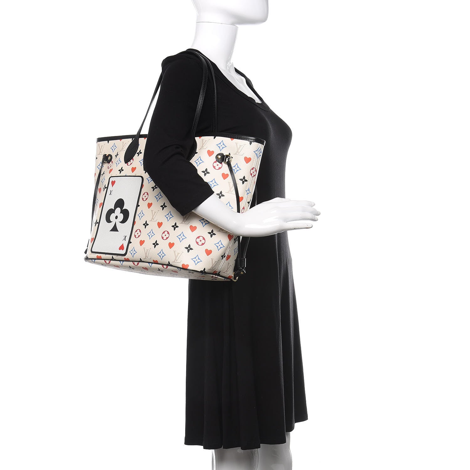 Louis Vuitton Game On Neverfull MM White 2 of 10