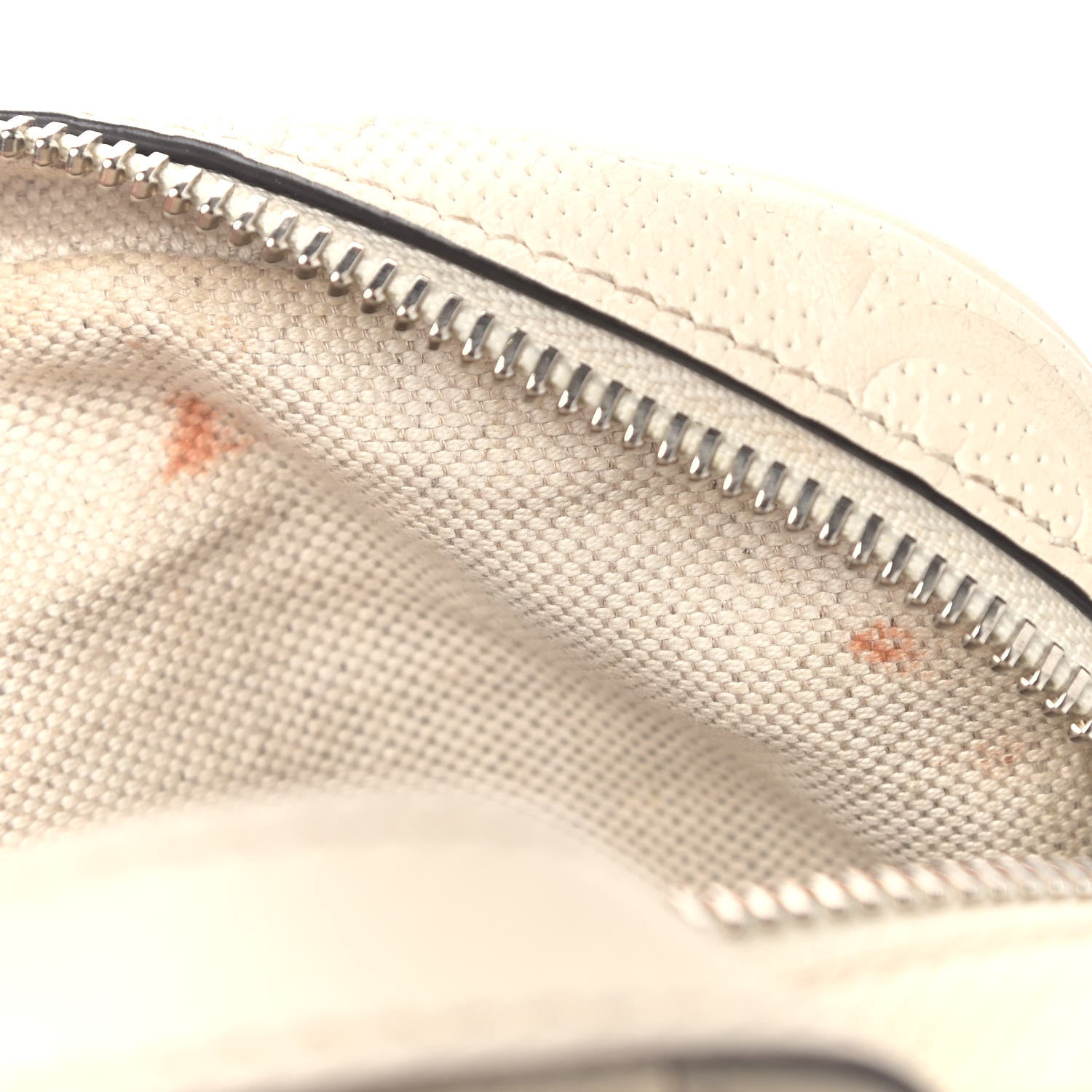 Gucci Calfskin GG Tennis Embossed Mini Double Zip Messenger Bag Mystic White 5 of 7