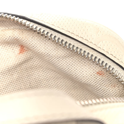 Gucci Calfskin GG Tennis Embossed Mini Double Zip Messenger Bag Mystic White 5 of 7