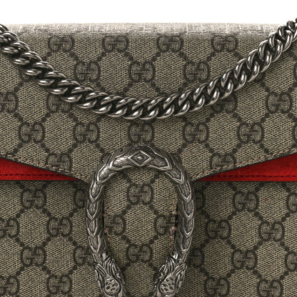 Gucci GG Supreme Monogram Small Dionysus Shoulder Bag Red 9 of 12