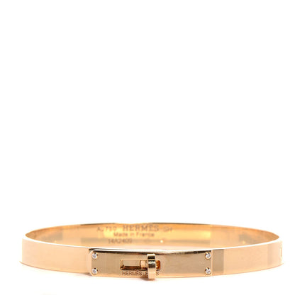 Hermes 18K Yellow Gold Diamond PM Kelly Bracelet SH 1 of 7