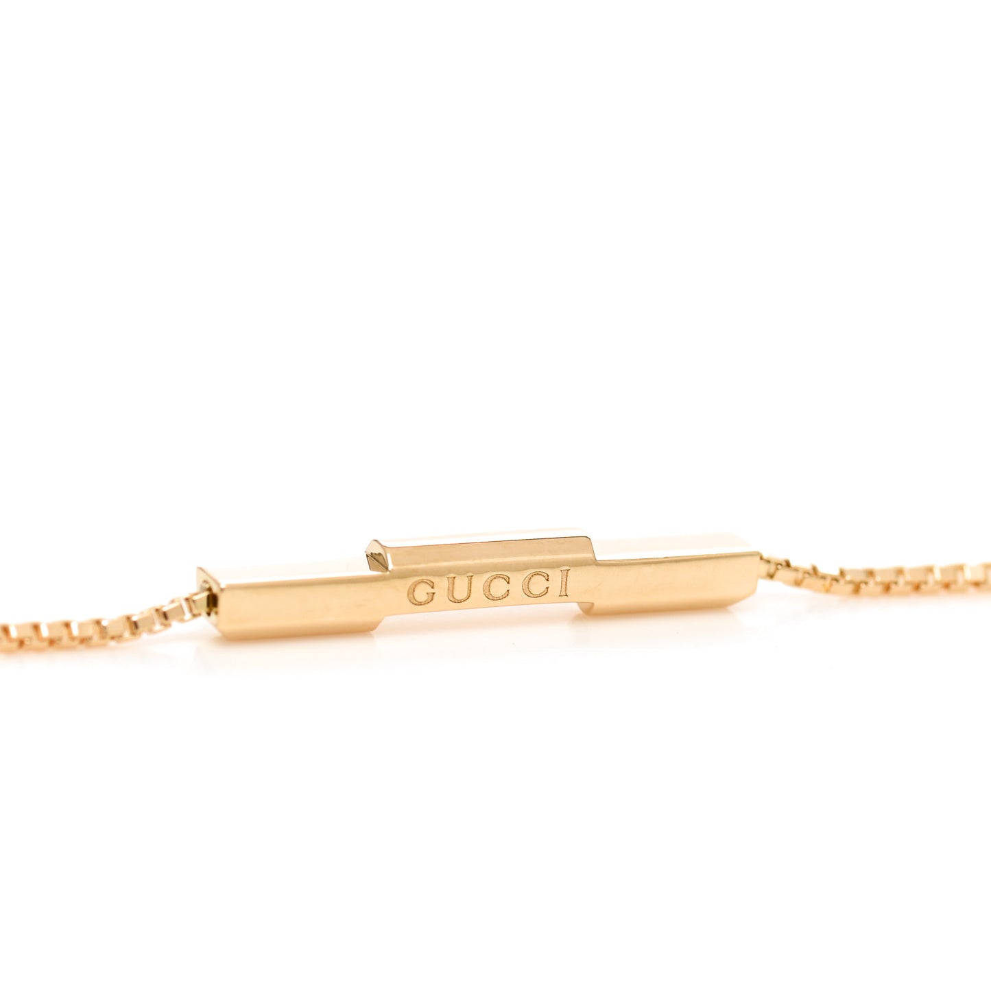 18K Yellow Gold Link to Love Bar Bracelet