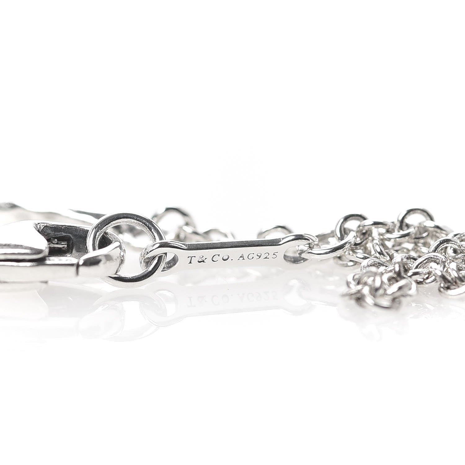 Tiffany Sterling Silver Paloma Picasso Hammered Cross Bracelet 5 of 6