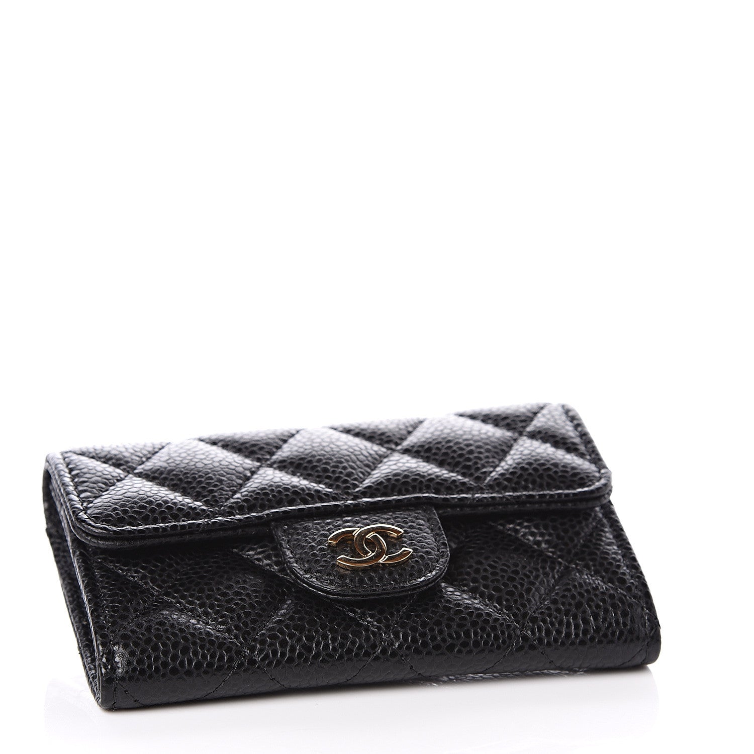 Chanel Caviar Quilted Flap Card Holder Black 3 of 11