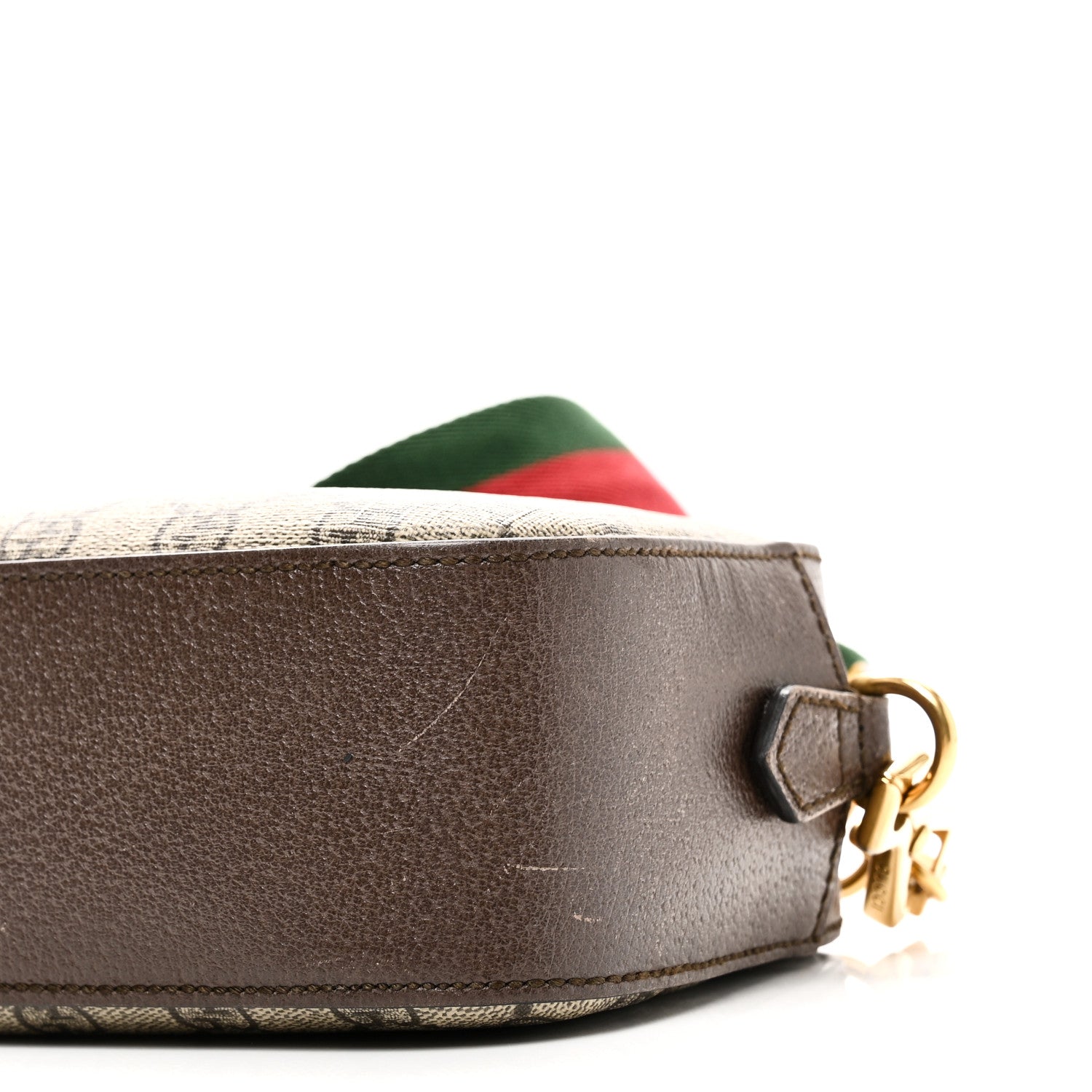 Gucci GG Supreme Monogram Web Neo Vintage Shoulder Bag Beige New