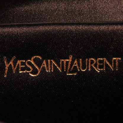 Saint Laurent Textured Patent Monogram Large Belle De Jour Clutch Fuchsia 6 of 7
