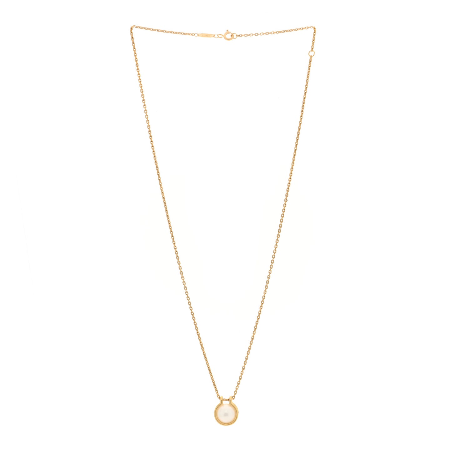 18K Yellow Gold South Sea Cultured Pearl HardWear Link Pendant Necklace