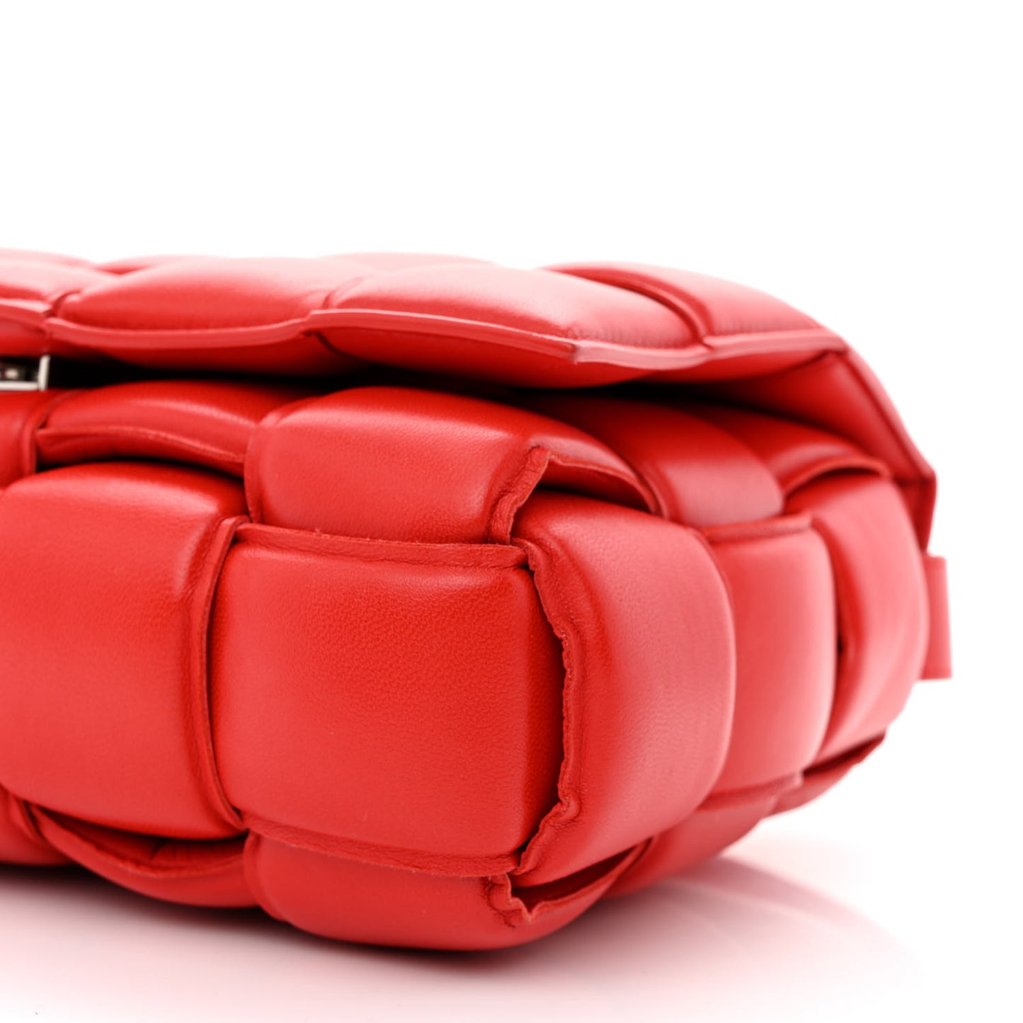 Nappa Maxi Intreccio Padded Cassette Crossbody Bag Firework
