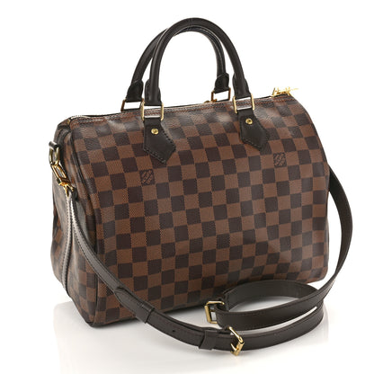 Louis Vuitton Damier Ebene Speedy Bandouliere 30 3 of 9