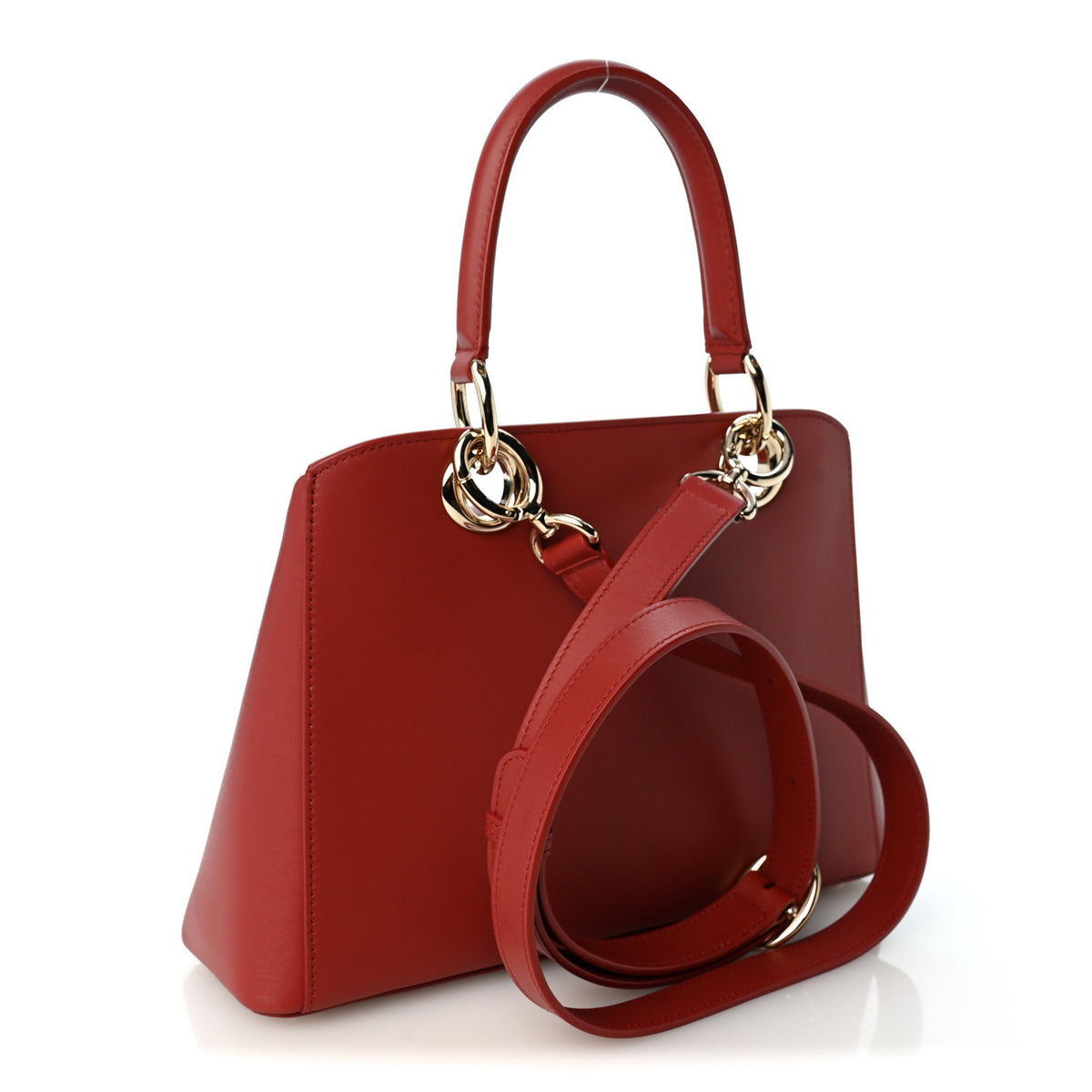 Shiny Smooth Calfskin Small Cigale Bag Garance