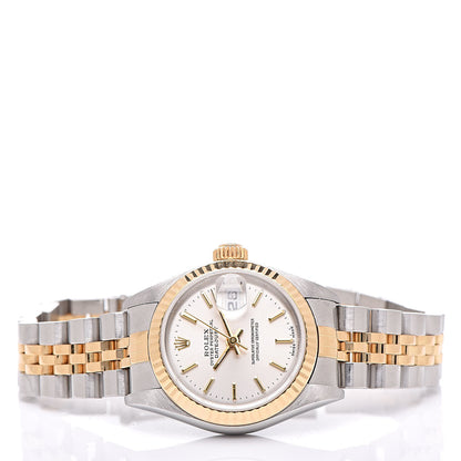 Rolex Stainless Steel 18K Yellow Gold 26mm Oyster Perpetual Datejust Watch Silver 79173 3 of 6