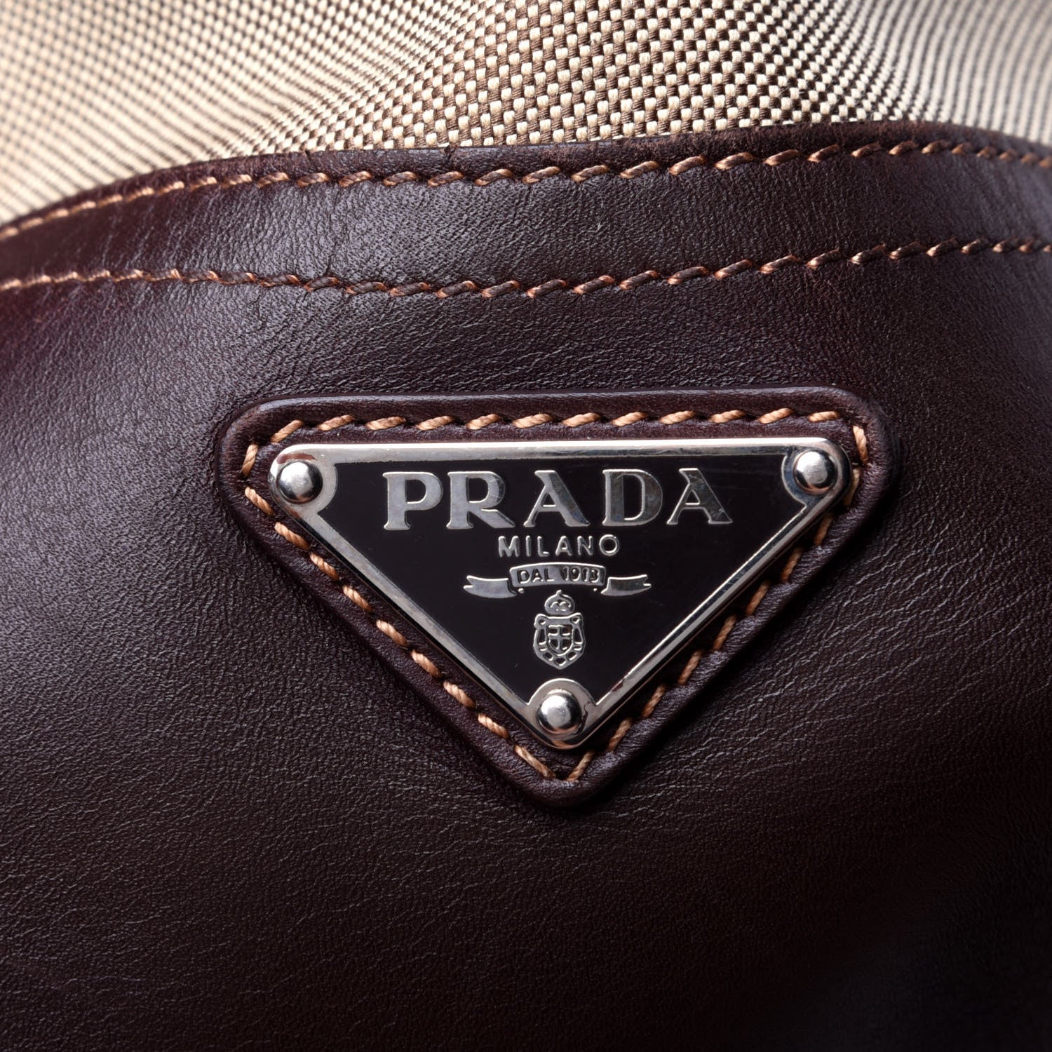 Prada Jacquard Logo Tote Corda Bruciato 11 of 11